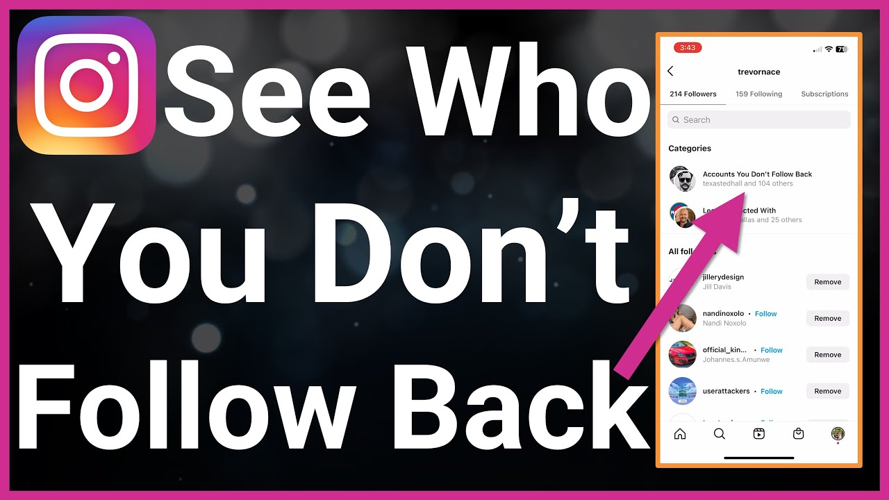 Identify People Not Following You Back on Instagram